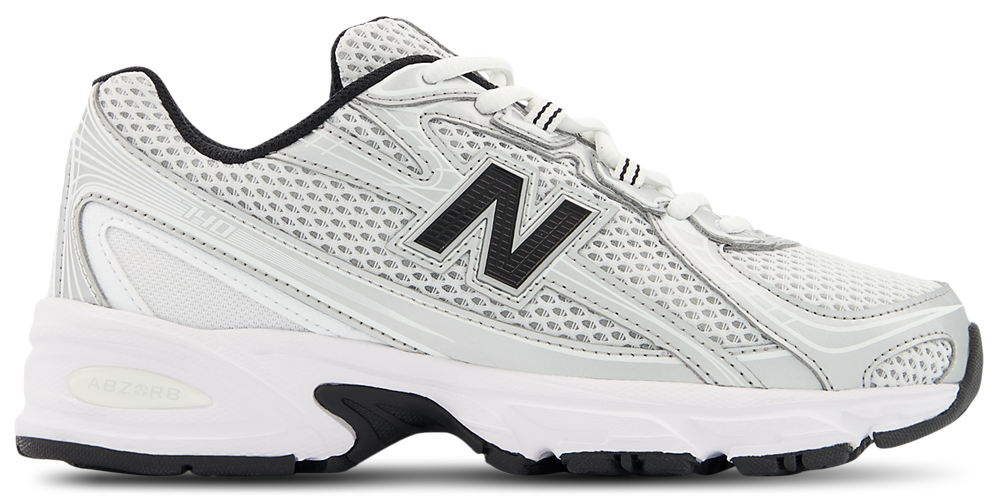 New Balance 740 - Boys' Grade School Black/White/Silver Metallic product view