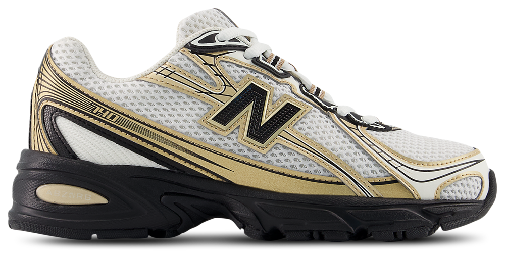 New Balance 740 - Boys' Grade School White/Gold/Black product view