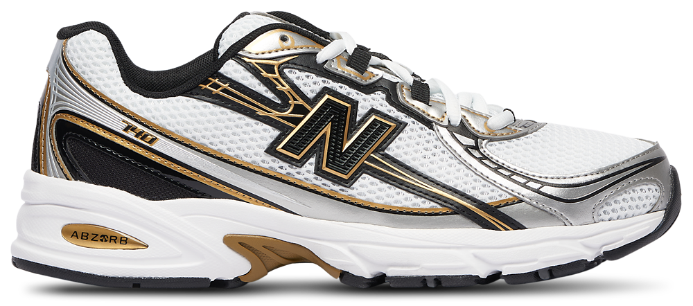 New Balance 740 - Men's White/Black/Gold product view