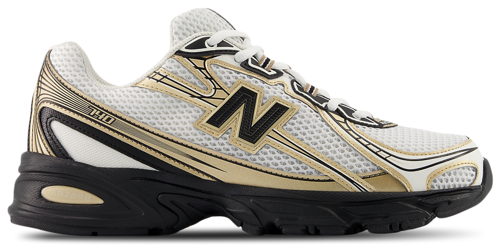 New Balance 740 - Men's White/Black/Gold product view