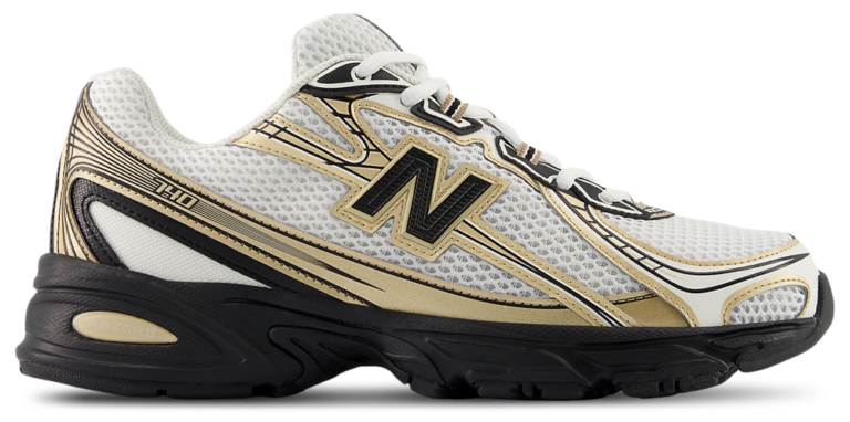 New Balance 740 - Women's Black/White/Gold product view