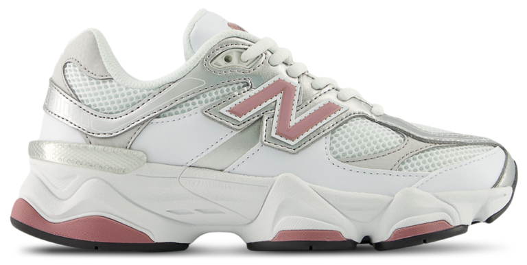 New Balance 9060 - Girls' Grade School White/Pink product view