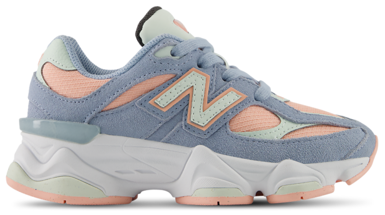 New Balance 9060 - Girls' Preschool Light Arctic Grey/Mint Water product view