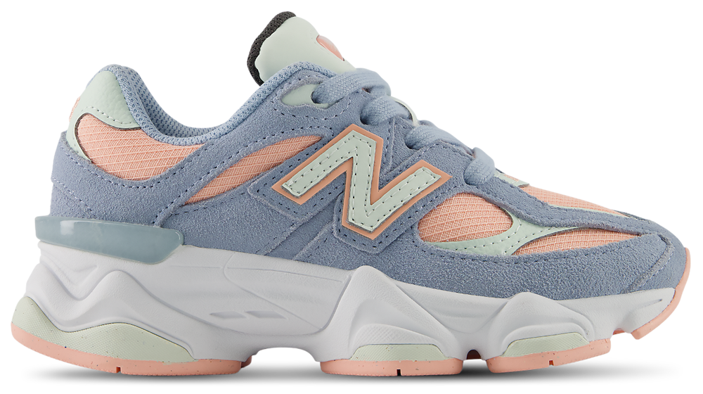 New Balance 9060 - Girls' Preschool Light Arctic Grey/Mint Water product view