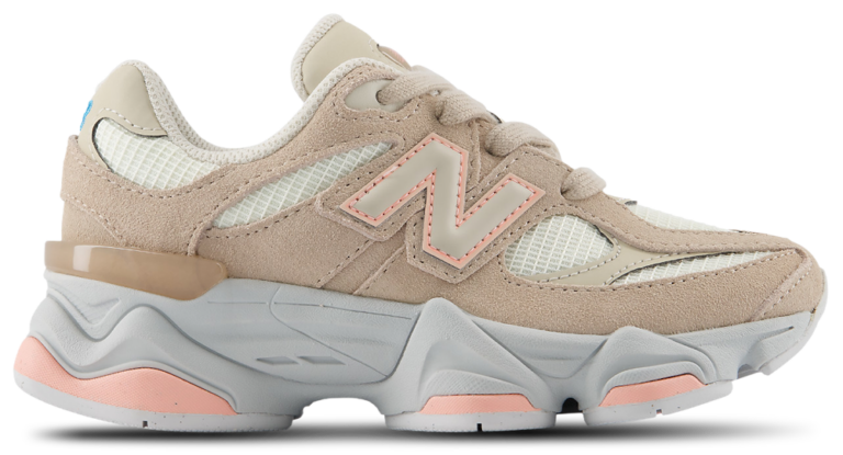 New Balance 9060 - Girls' Preschool Pink/Grey/White product view
