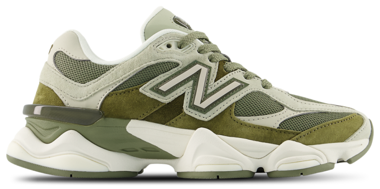 New Balance 9060 - Men's White/Olivine/Dark Olivine product view