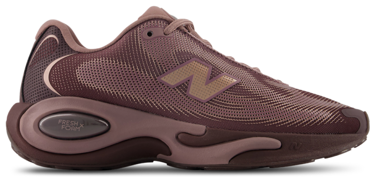 New Balance AC Runner - Women's Pebble/Cherry Leather product view