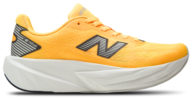 New Balance Fuelcell Rebel V5 - Women's Satsuma Orange/Grey Matter product view