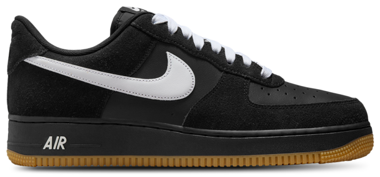 Nike AF1 '07 LV8 1 - Men's Black/Gum/White product view