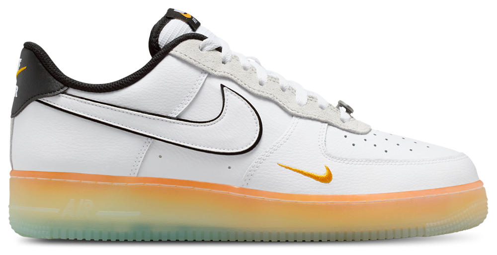 Nike Air Force 1 '07 - Men's Black/White/Orange Peel product view