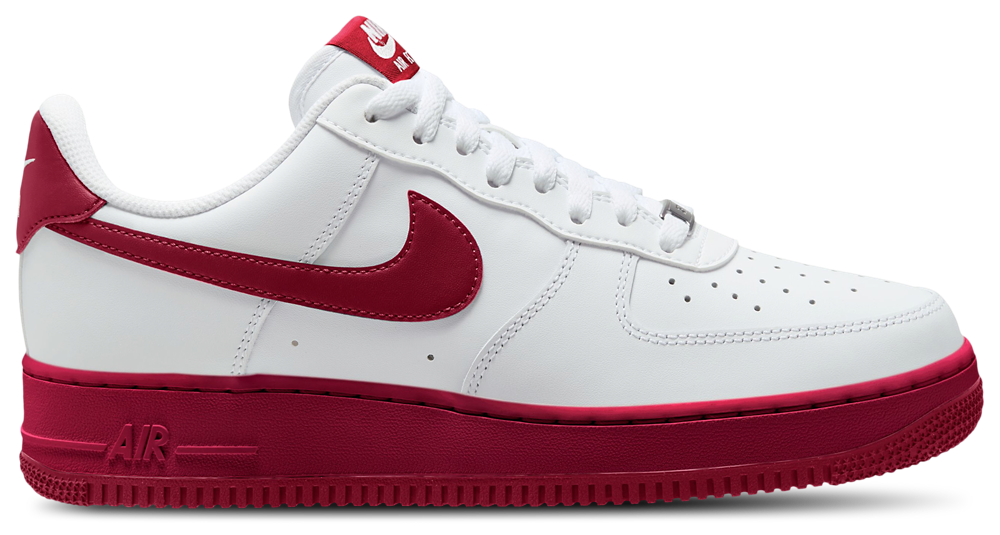 Nike Air Force 1 Low '07 - Men's White/Mtlc Silver/Team Red product view