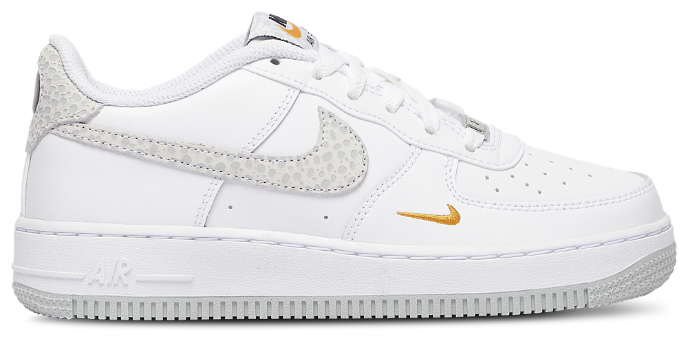 Nike Air Force 1 Low - Boys' Grade School White/Orange/Grey product view