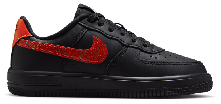 Nike Air Force 1 Low - Girls' Preschool Black/Purple product view