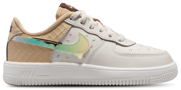 Nike Air Force 1 Low - Girls' Preschool Multi/White product view
