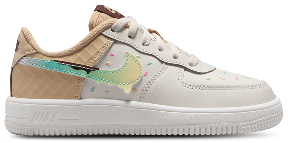 Nike Air Force 1 Low - Girls' Preschool Multi/White product view