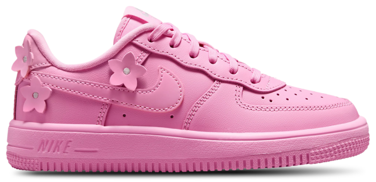 Nike Air Force 1 Low - Girls' Preschool Silver/Pink product view