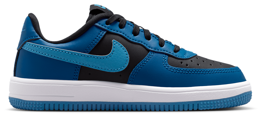 Nike Air Force 1 Low Lace - Boys' Preschool Black/Dutch Blue/Court Blue product view