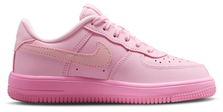 Nike Air Force 1 Low Lace - Boys' Preschool Pink Rise/Pink Foam/Pink Foam product view