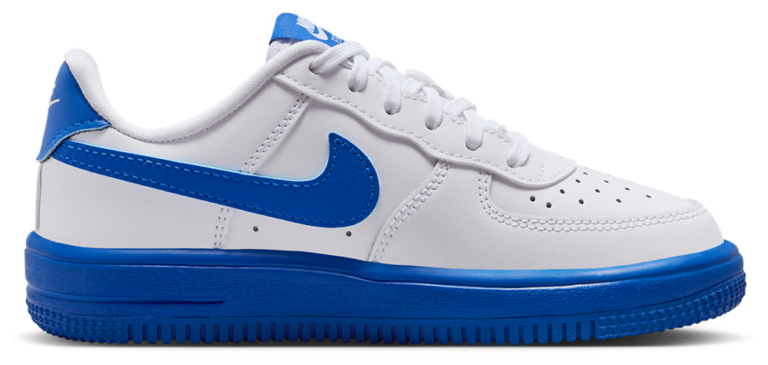 Nike Air Force 1 Low Lace - Boys' Preschool White/Game Royal product view