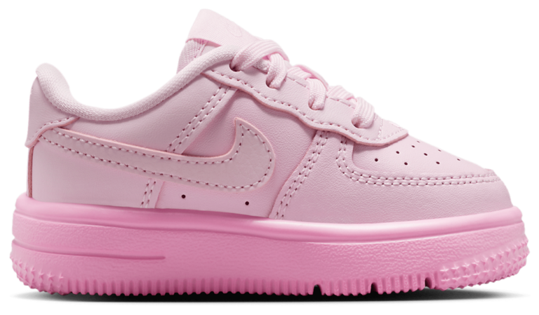 Nike Air Force 1 Low Lace - Boys' Toddler Pink Foam/Pink Foam/Pink Rise product view