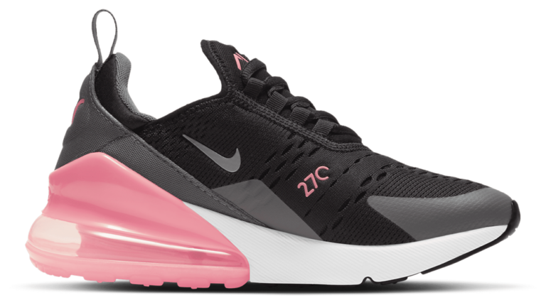 Nike Air Max 270 - Boys' Grade School Black/Metallic Silver/Smoke Grey product view
