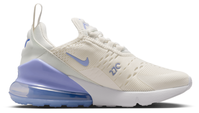 Nike Air Max 270 - Boys' Grade School Sail/Lt Thistle/Sapphire product view