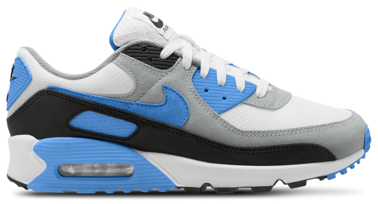 Nike Air Max 90 - Men's Blue Crystal/Light Smoke Grey/White product view