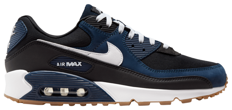 Nike Air Max 90 - Men's Midnight Navy/White/Gum Medium Brown product view