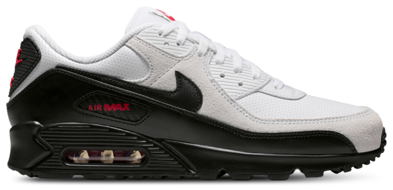 Nike Air Max 90 - Men's White/Black/University Red product view