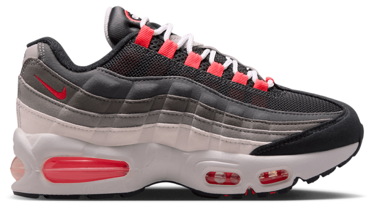 Nike Air Max 95 - Boys' Grade School Anthracite/Solar Red product view