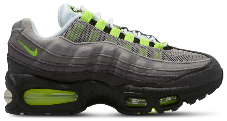 Nike Air Max 95 - Boys' Grade School Black/Neon Yellow/Anthracite product view