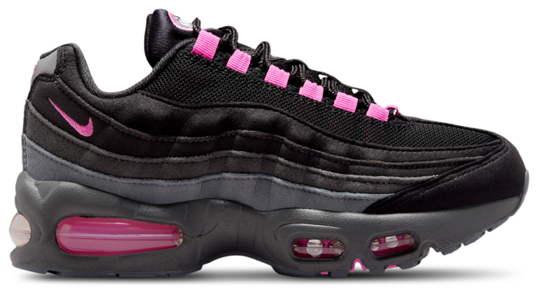 Nike Air Max 95 - Boys' Grade School Black/Playful Pink/Cool Gray product view
