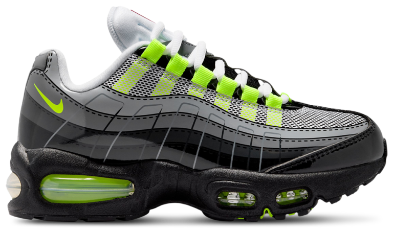 Nike Air Max 95 - Boys' Grade School Black/Silver/Grey product view
