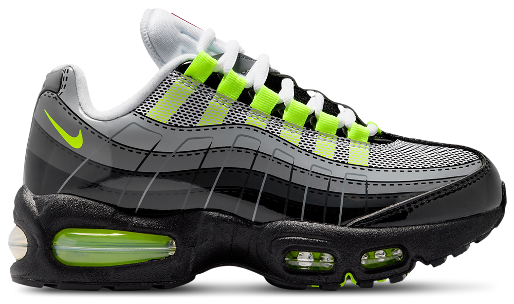 Nike Air Max 95 - Boys' Grade School Black/Silver/Grey product view