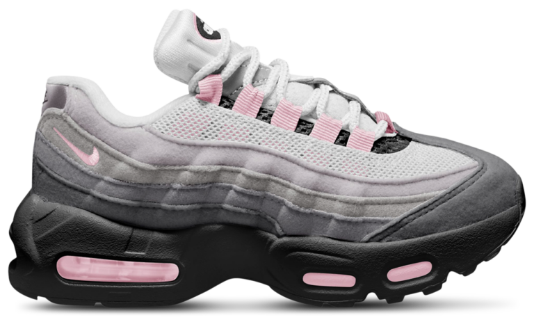 Nike Air Max 95 - Girls' Preschool Pink Foam/Medium Grey/Black product view