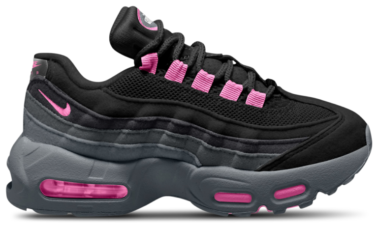 Nike Air Max 95 - Girls' Preschool Playful Pink/Cool Gray/Black product view