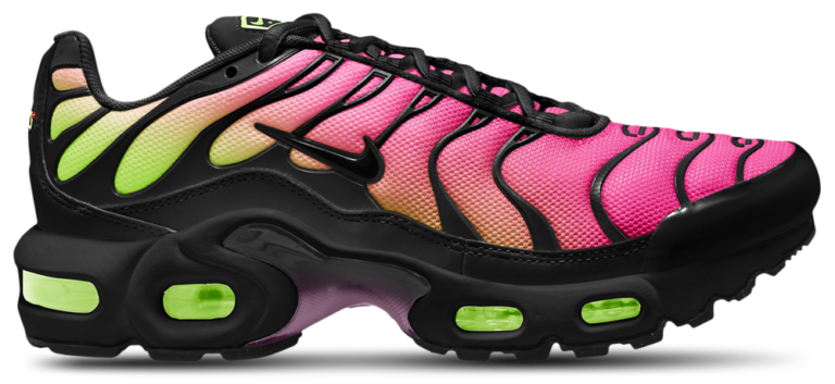 Nike Air Max Plus - Girls' Grade School Black/Black/Hyper Pink product view
