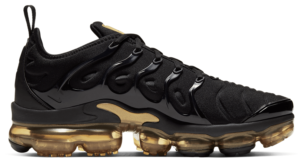 Nike Air Vapormax Plus - Men's Black/Metallic Gold product view