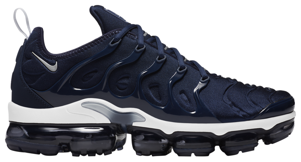Nike Air Vapormax Plus - Men's Midnight Navy/Metallic Silver/White product view