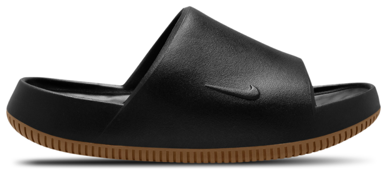 Nike Calm Slides 2.0 - Men's Black/Medium Gum Brown/Black product view