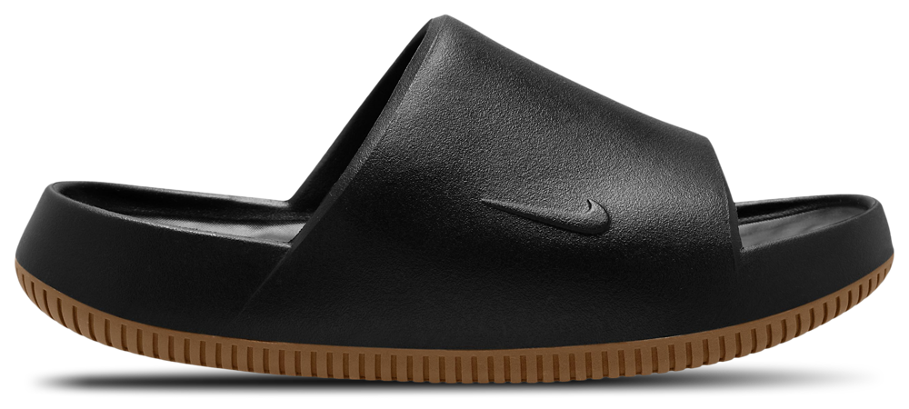 Nike Calm Slides 2.0 - Men's Black/Medium Gum Brown/Black product view