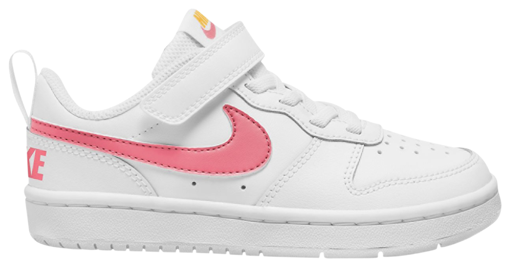 Nike Court Borough Low 2 - Boys' Preschool White/Coral Chalk/Laser Orange product view