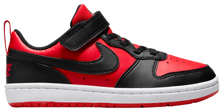 Nike Court Borough Low Recraft - Boys' Preschool White/Black/Red product view
