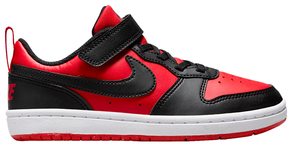 Nike Court Borough Low Recraft - Boys' Preschool White/Black/Red product view