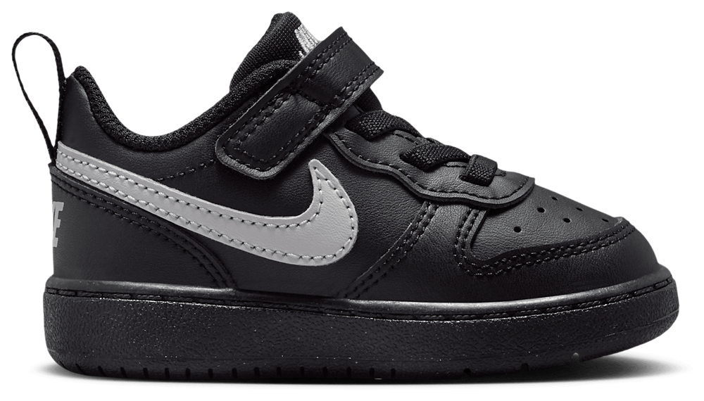 Nike Court Borough Low Recraft - Boys' Toddler Black/Black/Grey Fog product view