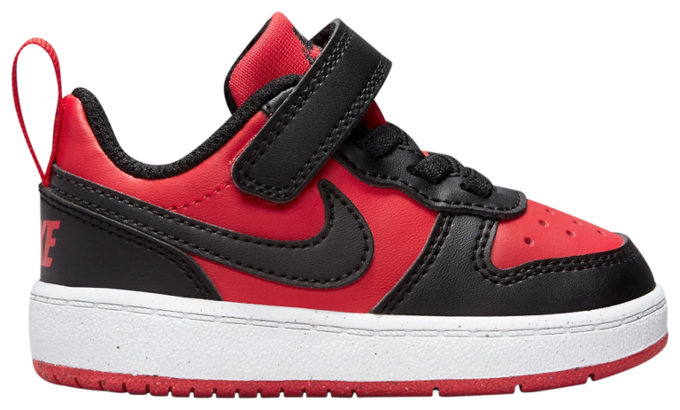 Nike Court Borough Low Recraft - Boys' Toddler White/Black/Red product view