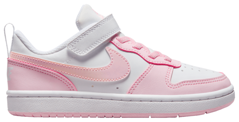 Nike Court Borough Low Recraft - Girls' Preschool White/Pink Foam product view
