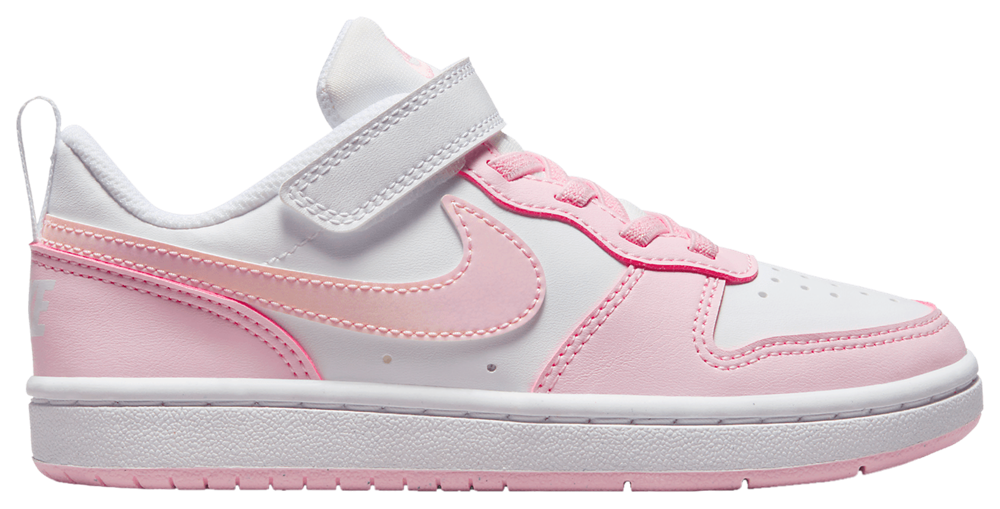 Nike Court Borough Low Recraft - Girls' Preschool White/Pink Foam product view
