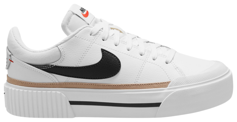 Nike Court Legacy Lift - Women's White/Orange/Black product view