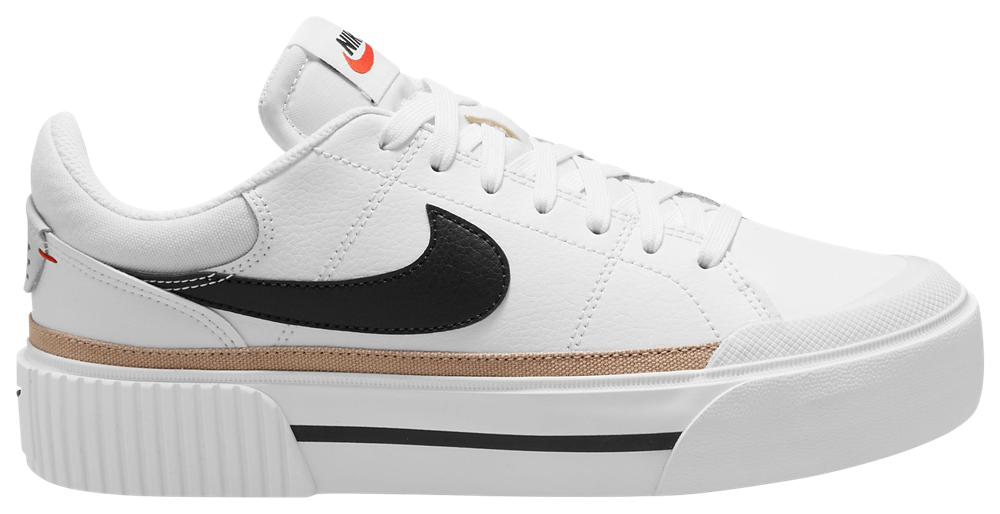 Nike Court Legacy Lift - Women's White/Orange/Black product view